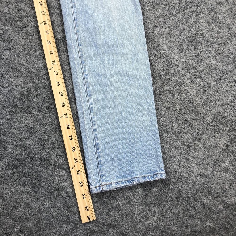 Madewell Jeans Mens 31x34 Blue Light Wash Slim Tapered Denim Pants Stretch - Picture 12 of 16